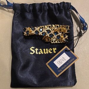 Stauer Gold and Blue Bracelet